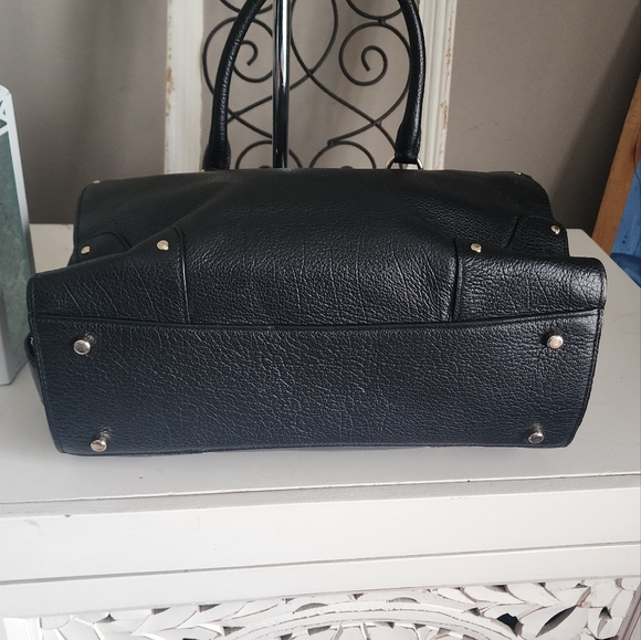 Coach MERCER 30 Black Leather Women's Bag 11 X 8 X 6 Approx - Picture 3 of 9